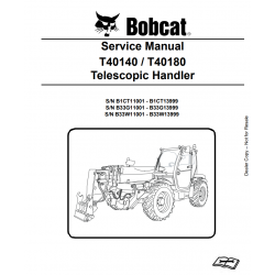 Bobcat - instrukcje napraw - schematy - DTR - service manuals - Bobcat T40140 / Bobcat T40180 / Bobcat T40 140 / Bobcat T40 180